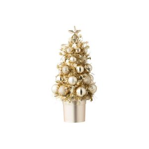 CHRISTMAS TREE BAUBLES POLYSTYRENE CHAMPAGNE
