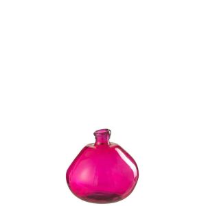 Vase 32 cm- Glass Fuschia