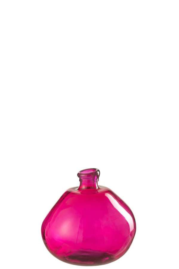 Vase 32 cm- Glass Fuschia