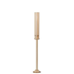 CANDLE HOLDER CRYSTAL GOLD