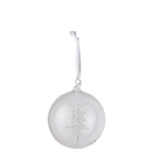 CHRISTMAS BAUBLE TREE GLASS TRANSPARENT