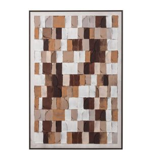 PAINTING MOSAIC POLYSTYRENE BROWN