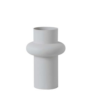 VASE IRON WHITE
