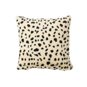 CUSHION DALMATIAN PATTERN POLYESTER WHITE/BLACK