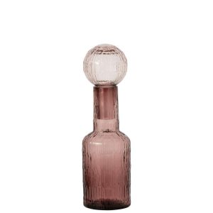 BOTTLE GLASS BURGUNDY SMALL
