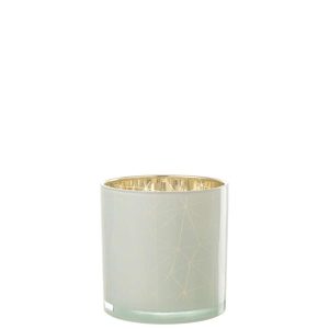 HURRICANE MILANO GLASS WHITE/GOLD LARGE