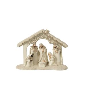 NATIVITY STONE LIGHT BEIGE/GOLD LARGE