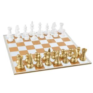 CHESS SET POLYRESIN MULTICOLORED