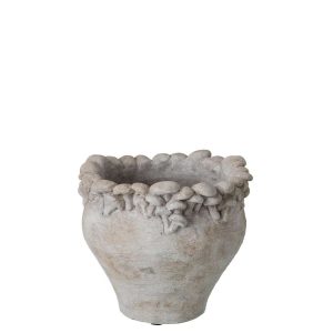 FLOWERPOT CEMENT LIGHT BEIGE MEDIUM