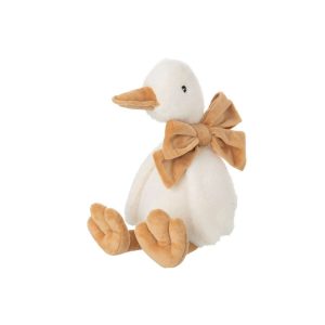 DUCK POLYESTER WHITE/APRICOT LARGE