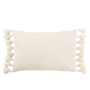 CUSHION TASSEL COTTON WHITE