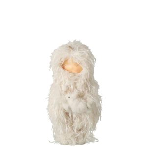 CHILD ROOSTER + BUNNY POLYESTER WHITE
