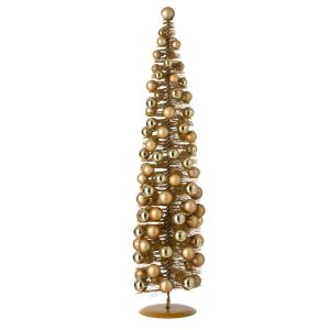 TREE CHRISTMAS BAUBLES SYNTHETIC GOLD LARGE