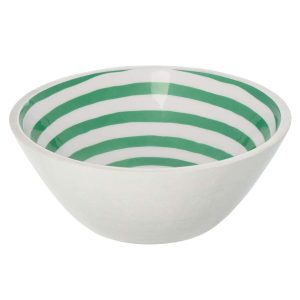 BOWL MANGO WOOD GREEN/WHITE LARGE