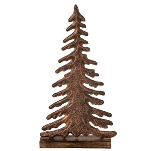 PINE TREE ON BASE ALUMINIUM COPPER/NATURAL LARGE