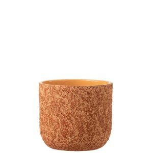 FLOWERPOT ROUGH CERAMIC TERRACOTTA LARGE