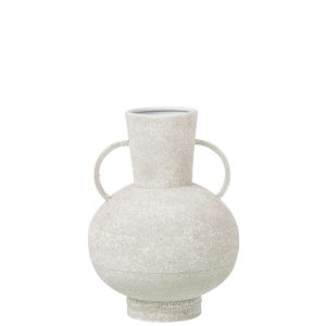 VASE HANDLE IRON WHITE LARGE