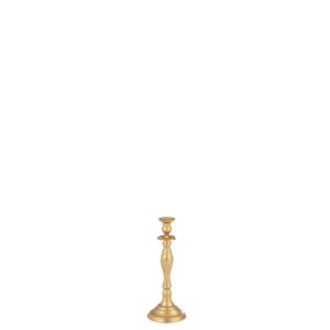CANDLESTICK CLASSIC ALUMINIUM MAT GOLD SMALL