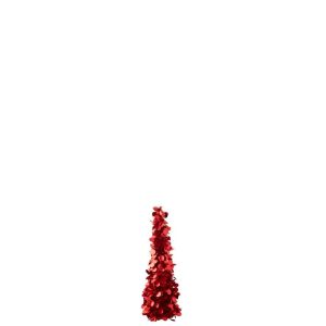 TREE SPARKLING POLYSTYRENE RED SMALL