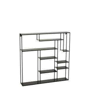 SHELF MARANTA METAL BLACK