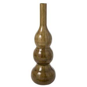 VASE IRON OLIVE