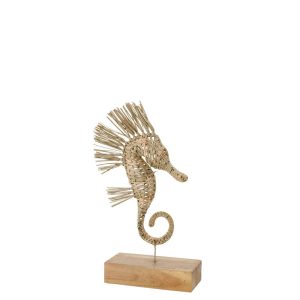 SEAHORSE ON FOOT GRASS NATURAL SMALL