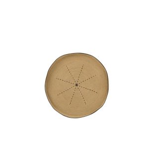 TRAY WALL DECORATION STAR DOTTED LINES SEAGRASS NATURAL/BLACK
