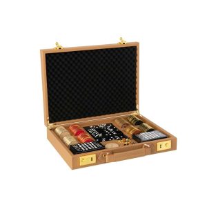 GAME BOX POKER PU CAMEL