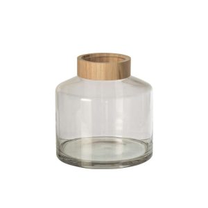 VASE GLASS NATURAL/TRANSPARENT