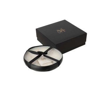 SCENTED CANDLE M-CHIC METAL BLACK MEDIUM