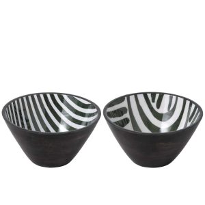 BOWL MANGO WOOD OLIVE/DARK BROWN LARGE ASSORTMENT OF 2