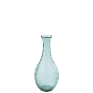 FLOOR VASE  GLASS AZURE BLUE
