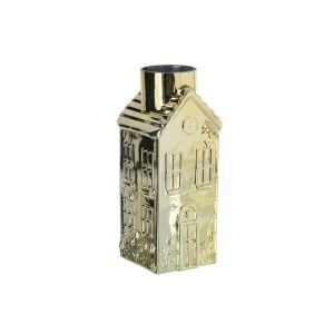 VASE HOUSE GLASS GOLD LARGE