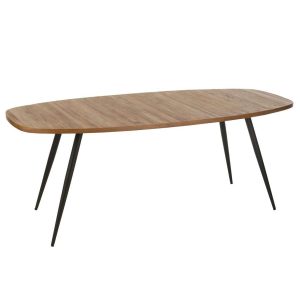 DINING TABLE OVAL RECYCLE TEAK NATURAL