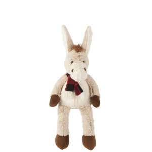DONKEY+SCARF PLUSH POLYESTER BEIGE/BROWN MEDIUM