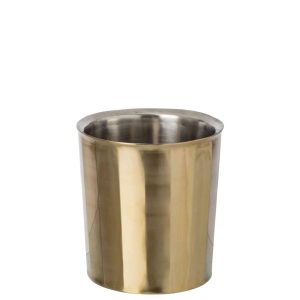 CHAMPAGNE BUCKET RIBBED STAINLESS STEEL GOLD
