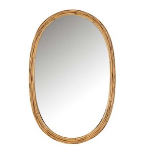 MIRROR OVALO RATTAN/GLASS NATURAL