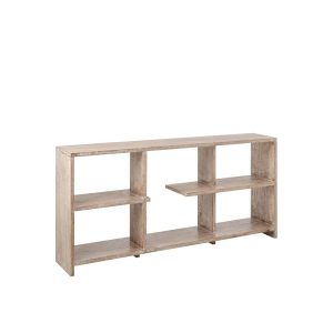 BOOKCASE MANGO WOOD OFF-WHITE SMALL