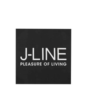 CANVAS J-LINE LOGO CANVAS/MDF BLACK 40X40X2CM