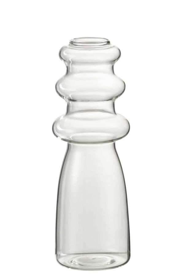 VASE LUNA GLASS TRANSPARENT SMALL