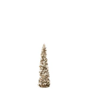 TREE SPARKLING POLYSTYRENE GREIGE MEDIUM