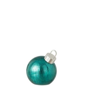 BALL LED GLASS TURQUOISE SMALL