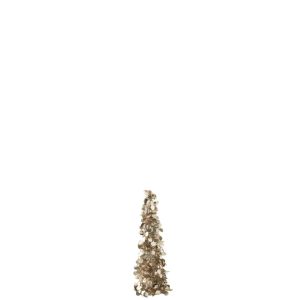 TREE SPARKLING POLYSTYRENE GREIGE SMALL