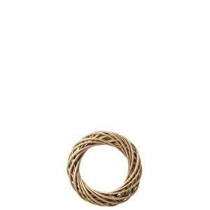 WREATH WICKER NATURAL/GREIGE SMALL