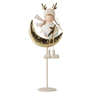 CHILD LED MOON METAL WHITE/GOLD