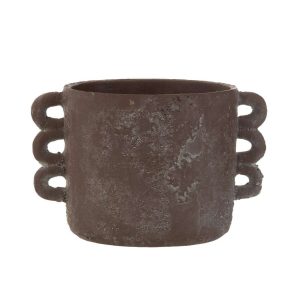 FLOWERPOT CELIA CERAMIC BROWN LARGE