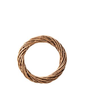 WREATH WICKER NATURAL/RUST BROWN LARGE