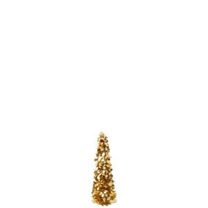 TREE SPARKLING POLYSTYRENE GOLD SMALL