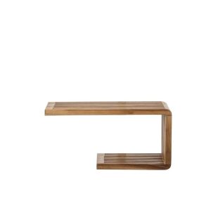 WALL SHELF SLATED RECYCLED WOOD NATURAL SMALL