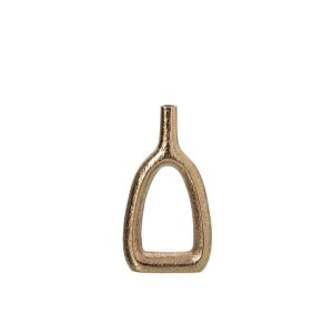 VASE SOLIFLORE ALUMINIUM GOLD SMALL